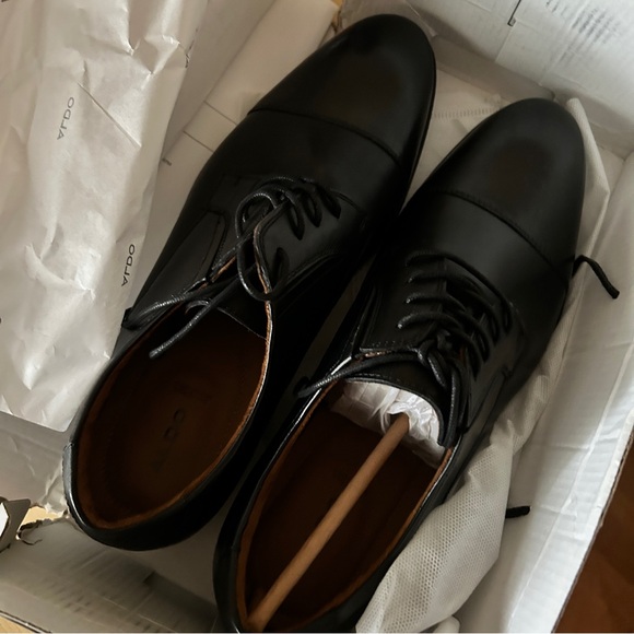 ALDO CORTLEYFLEX Mens Oxford Dress Shoes - BLACK - BRAND NEW IN BOX - Size  10